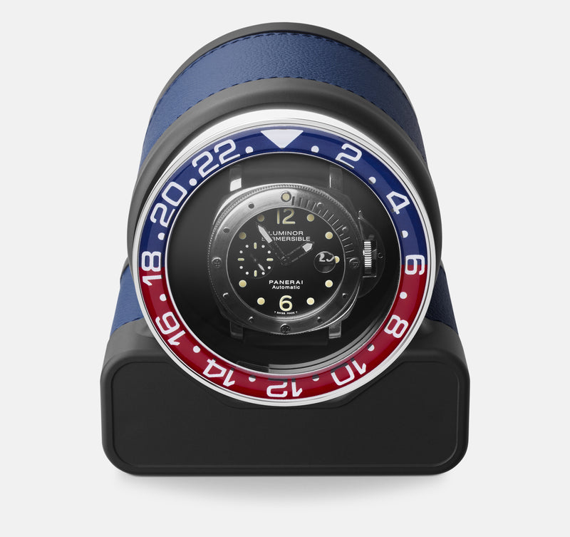 Negozio di orologi monocromatici | Scatola del Tempo - Rotor One Sport - Carica orologi - Blu