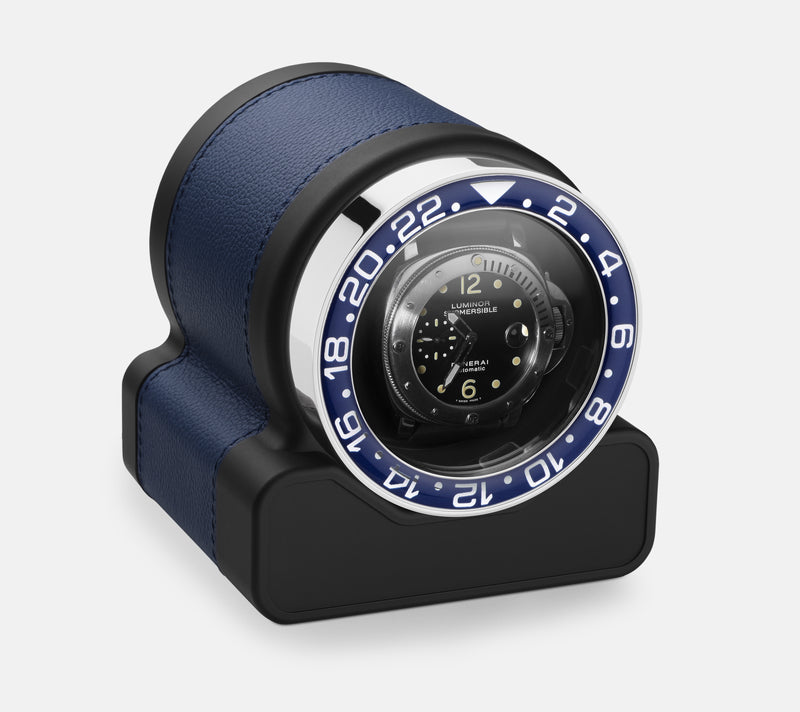 Negozio di orologi monocromatici | Scatola del Tempo - Rotor One Sport - Carica orologi - Blu