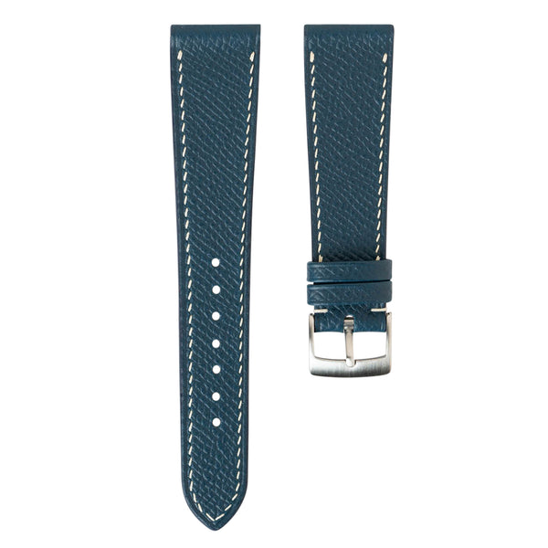 Negozio di orologi monocromatici | Delugs Epsom Calfskin Watch Strap - Blu